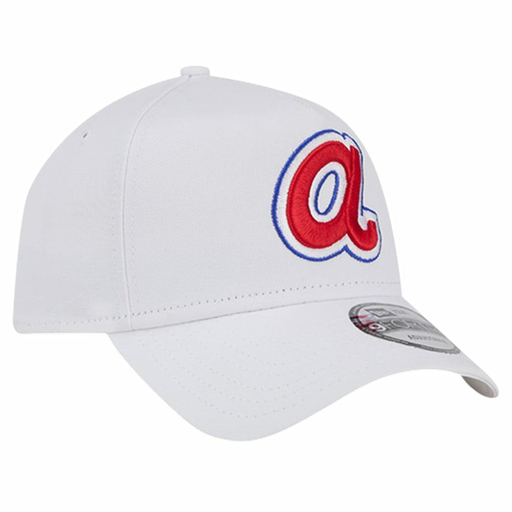 Atlanta Braves TC A-Frame 9FORTY Adjustable Hat - White | New Era