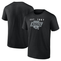 Los Angeles Kings Logo Athletic Coordinate T-Shirt Black