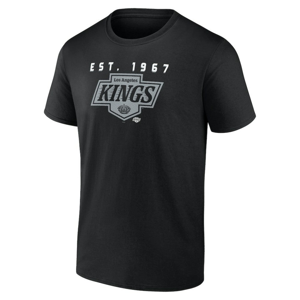 Los Angeles Kings Logo Athletic Coordinate T-Shirt Black