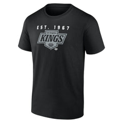Los Angeles Kings Logo Athletic Coordinate T-Shirt Black