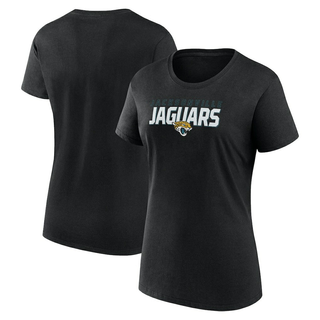 Jacksonville Jaguars Logo Athletic Women's Lean T-Shirt - Black cheap