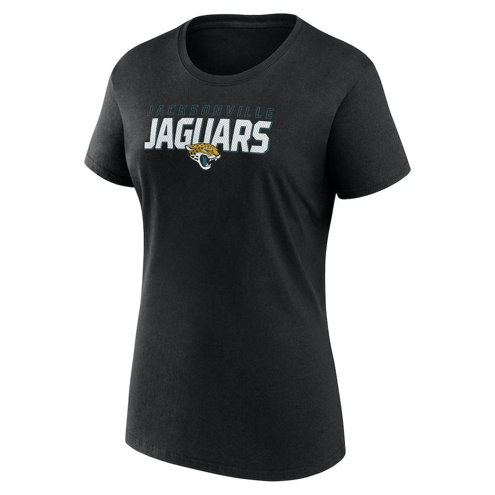 Jacksonville Jaguars Logo Athletic Women's Lean T-Shirt - Black cheap