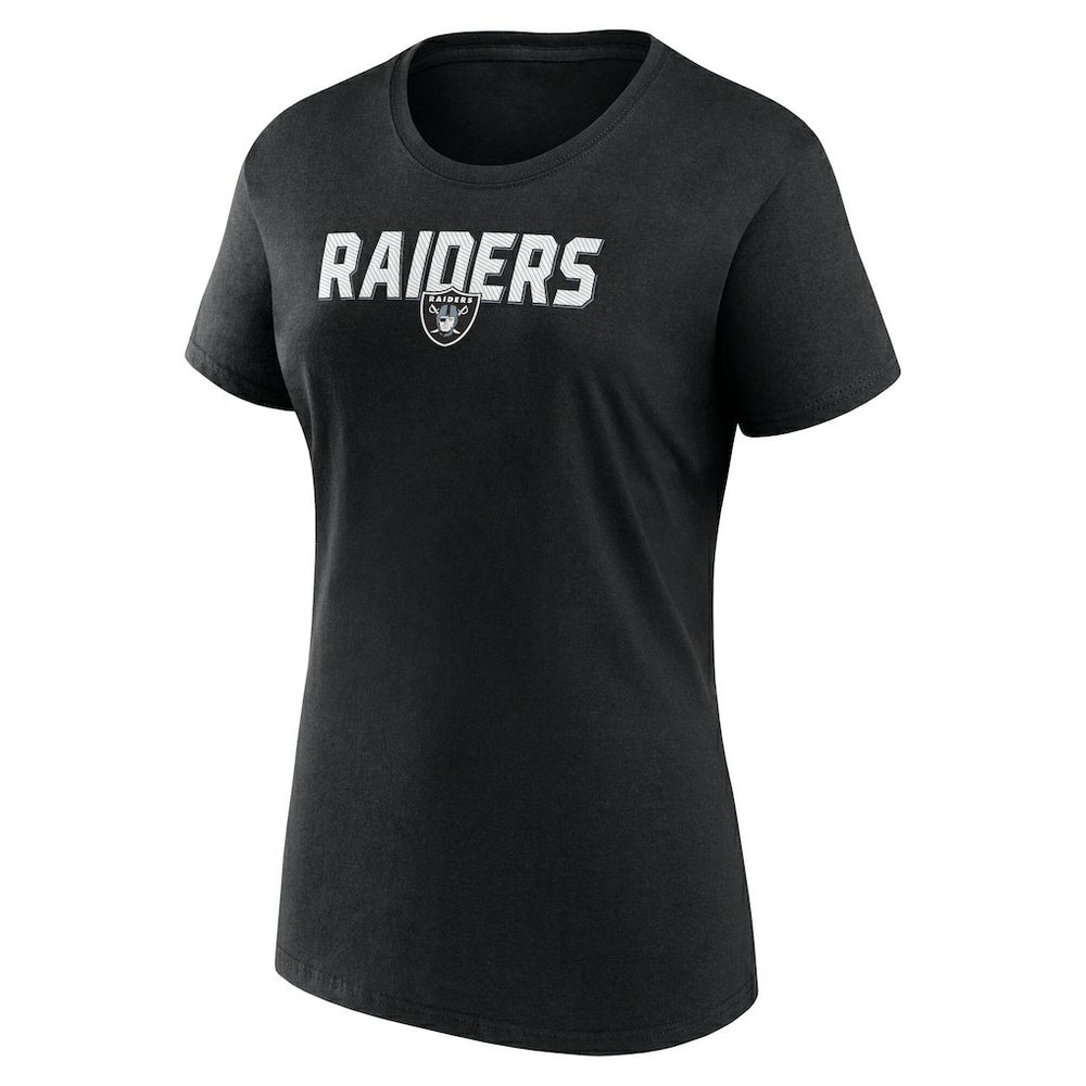 Las Vegas Raiders Logo Athletic Women's Lean T-Shirt - Black discount