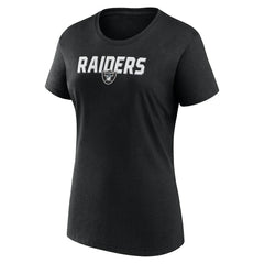 Las Vegas Raiders Logo Athletic Women's Lean T-Shirt - Black discount