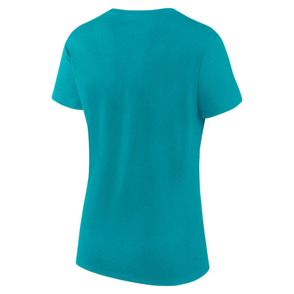 Miami Dolphins Logo Athletic Women's Lean T-Shirt - Aqua online