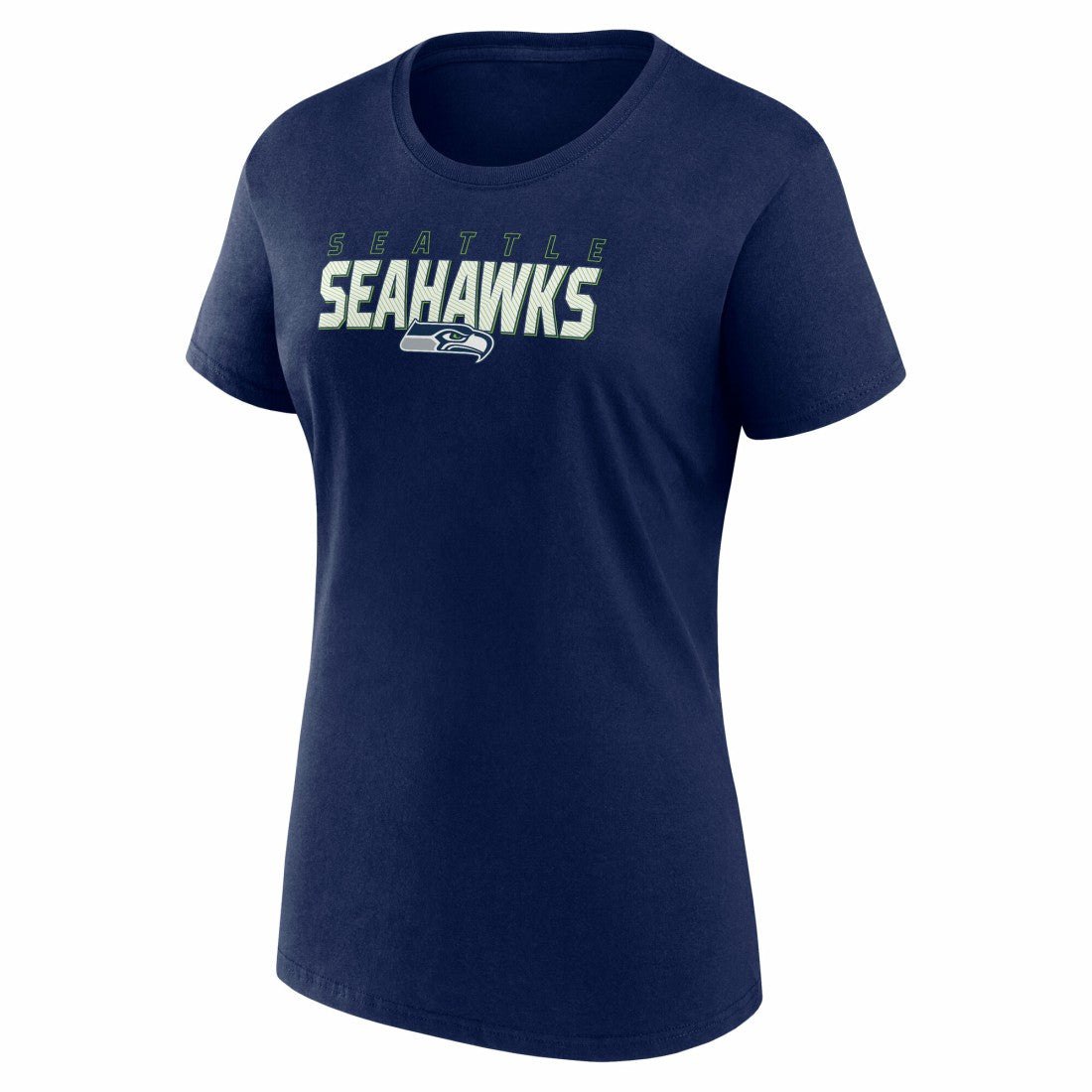 Seattle Seahawks Logo Athletic Women's Lean T-Shirt - College Navy discount