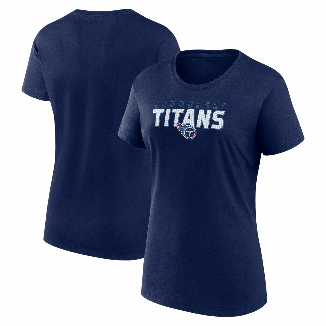 Tennessee Titans Logo Athletic Women's Lean T-Shirt - Navy sale