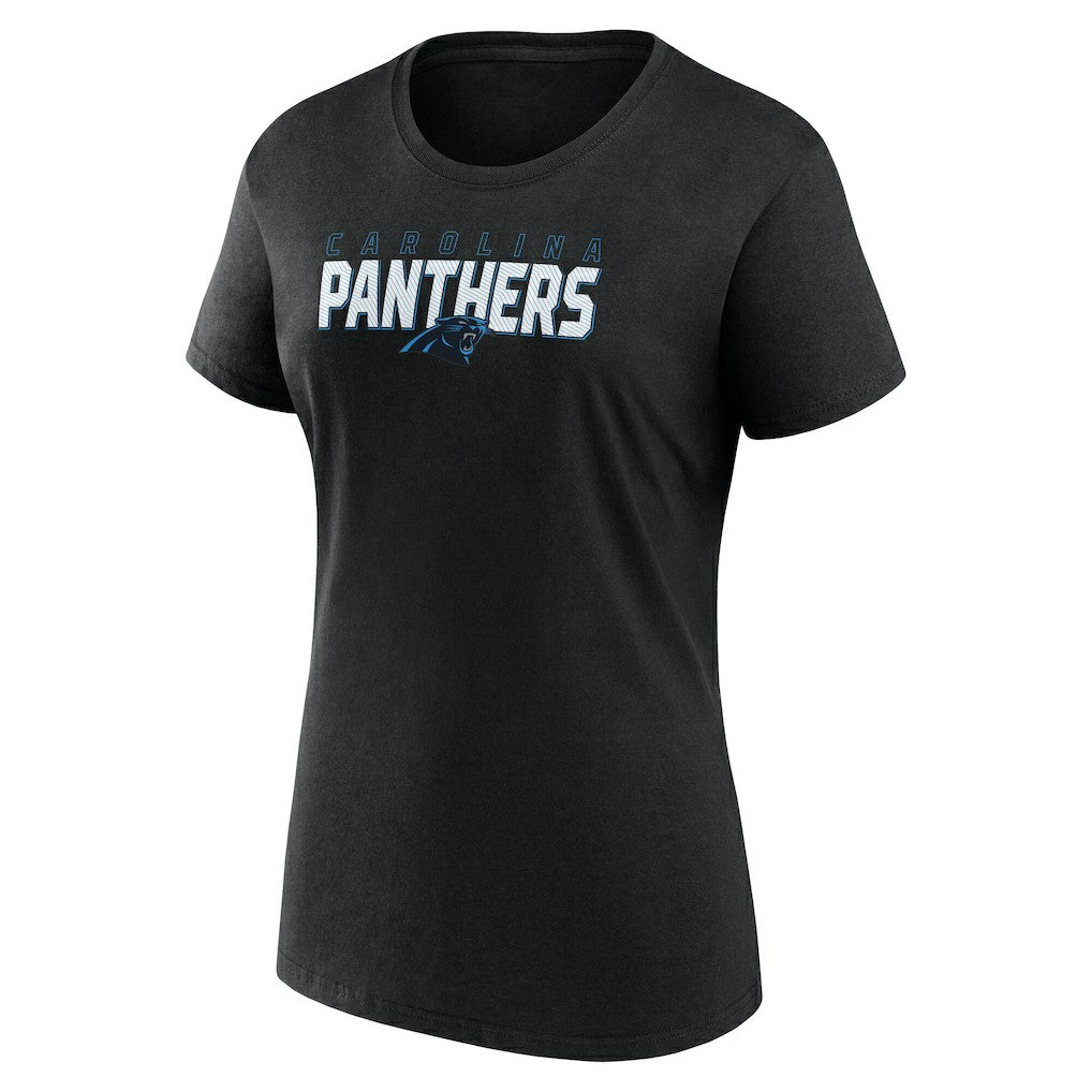 Carolina Panthers Logo Athletic Women's Lean T-Shirt - Black discount