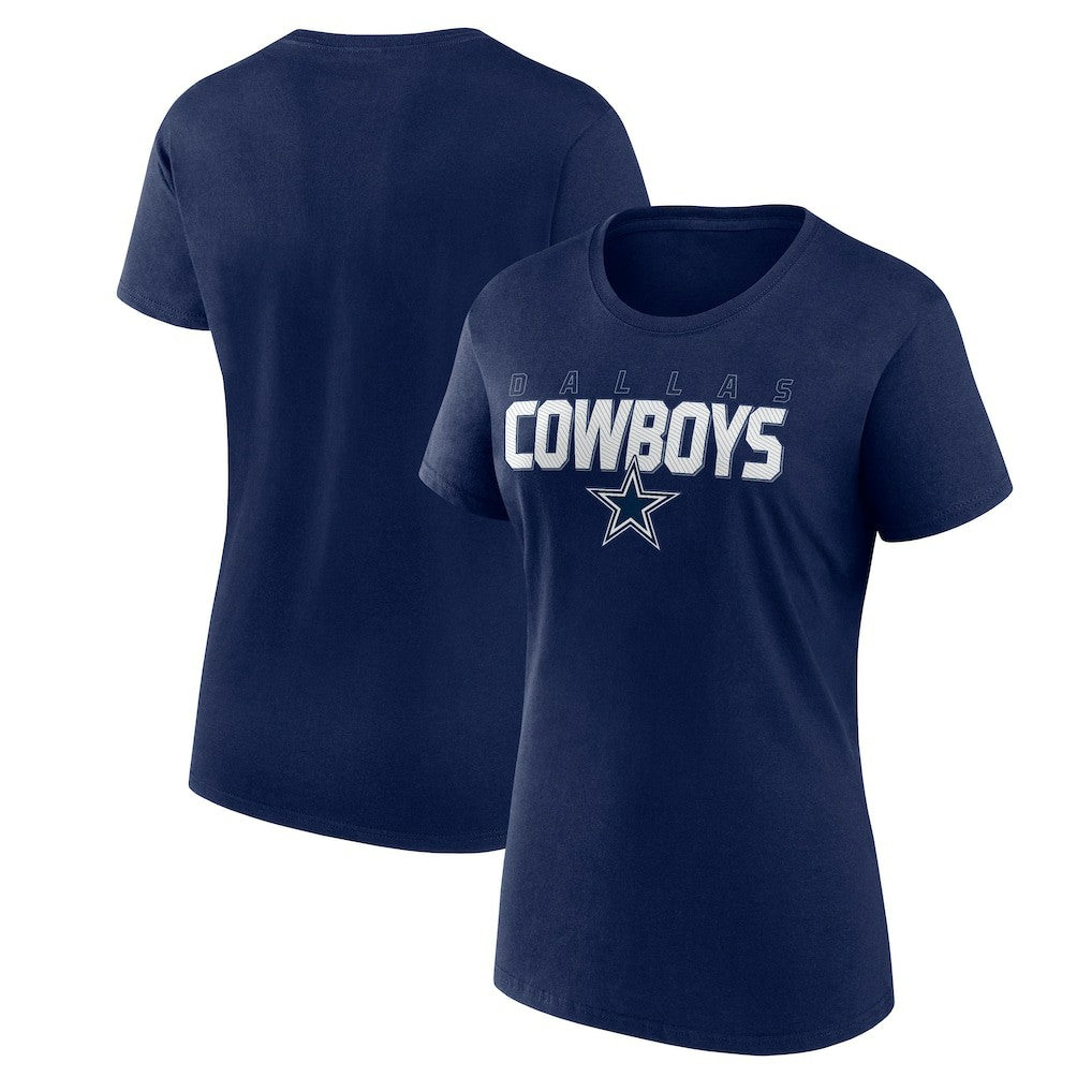 Dallas Cowboys Logo Athletic Women's Lean T-Shirt - Navy cheap