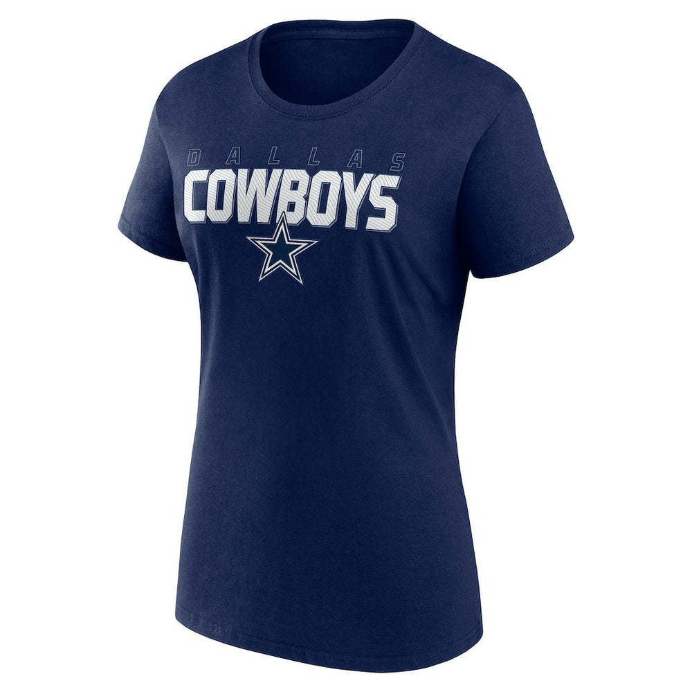 Dallas Cowboys Logo Athletic Women's Lean T-Shirt - Navy cheap