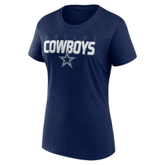 Dallas Cowboys Logo Athletic Women's Lean T-Shirt - Navy cheap