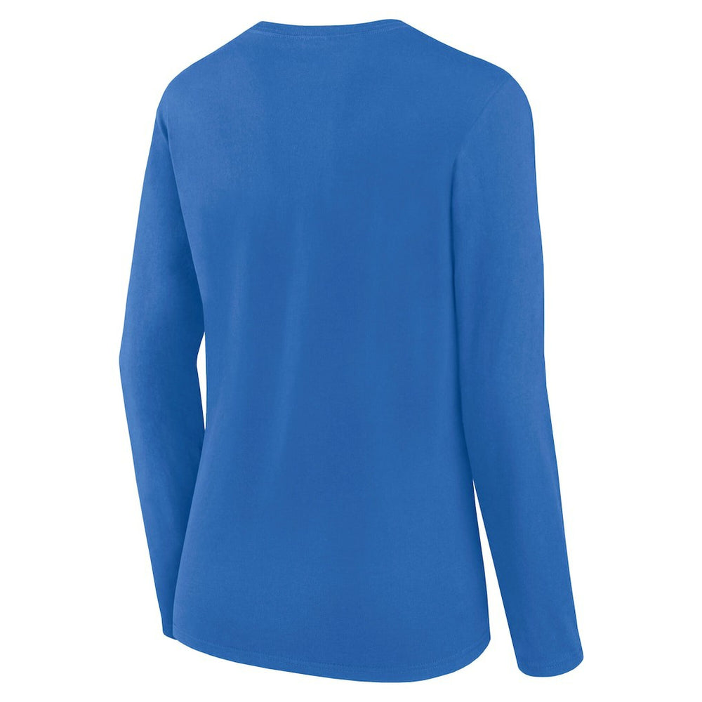 Los Angeles Chargers Logo Athletic Women's Grip Long Sleeve T-Shirt - Powder Blue discount