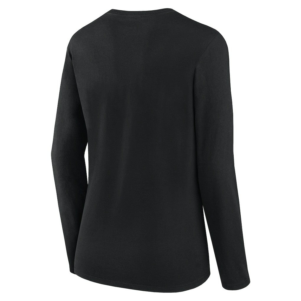 Pittsburgh Steelers Logo Athletic Women's Grip Long Sleeve T-Shirt - Black for sale