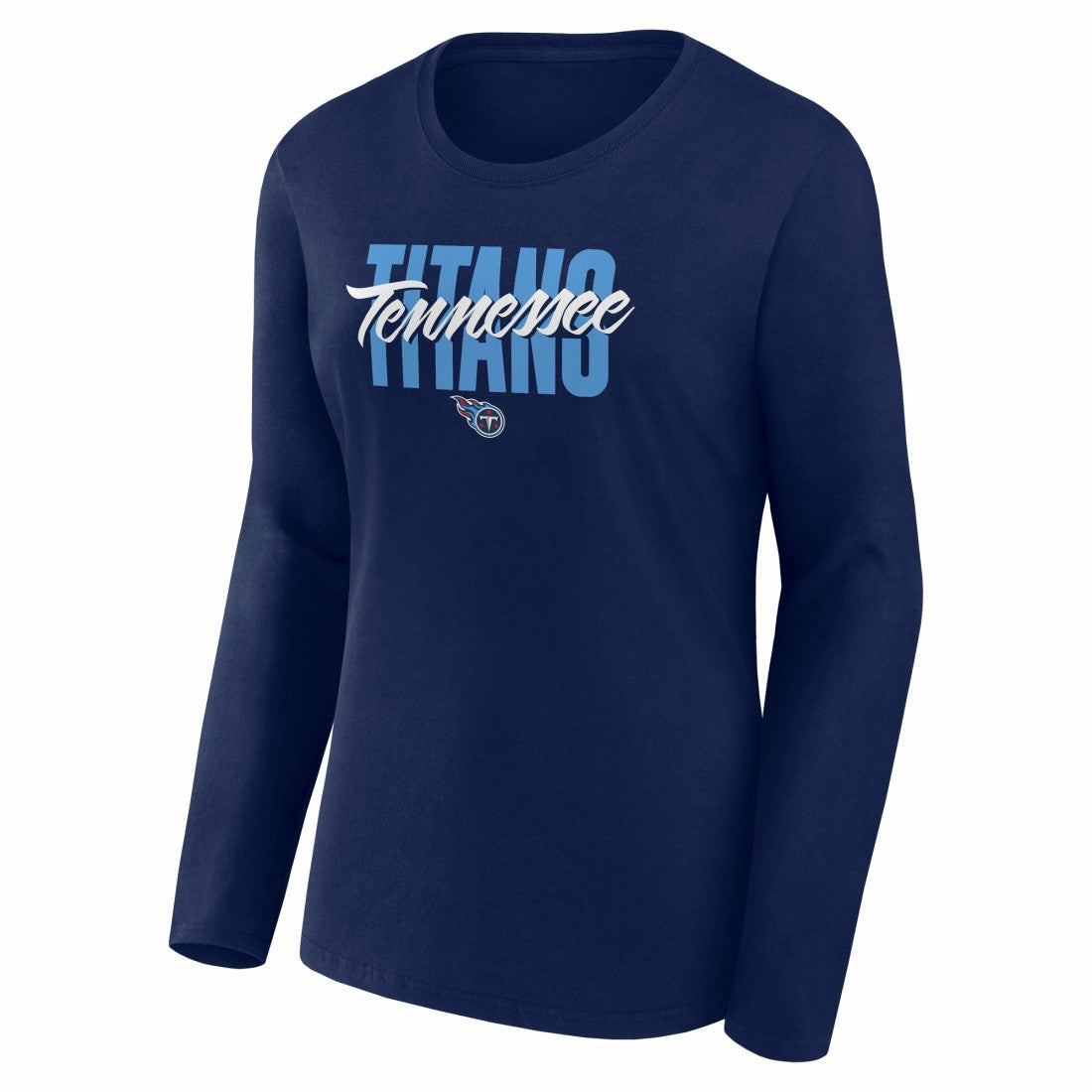 Tennessee Titans Logo Athletic Women's Grip Long Sleeve T-Shirt - Navy online