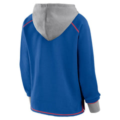 Buffalo Bills Logo Athletic Women's Boom Fleece Pullover V-Neck Hoodie - Royal outlet