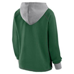 New York Jets Logo Athletic Women's Boom Fleece Pullover V-Neck Hoodie - Green sale