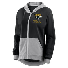 Jacksonville Jaguars Logo Athletic Women's Hit It French Terry Full-Zip Hoodie - Black sale