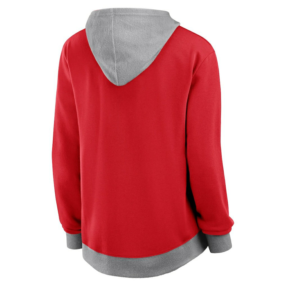 Kansas City Chiefs Logo Athletic Women's Hit It French Terry Full-Zip Hoodie - Red cheap