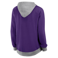 Minnesota Vikings Logo Athletic Women's Hit It French Terry Full-Zip Hoodie - Purple cheap