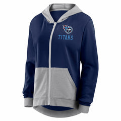 Tennessee Titans Logo Athletic Women's Hit It French Terry Full-Zip Hoodie - Navy discount