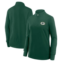 Green Bay Packers Logo Athletic Women's Velocity Quarter-Zip Jacket - Green sale