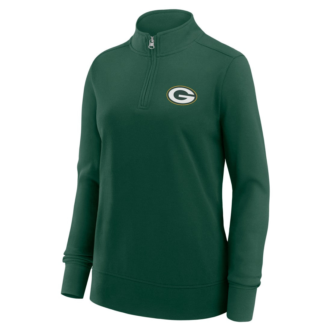 Green Bay Packers Logo Athletic Women's Velocity Quarter-Zip Jacket - Green sale
