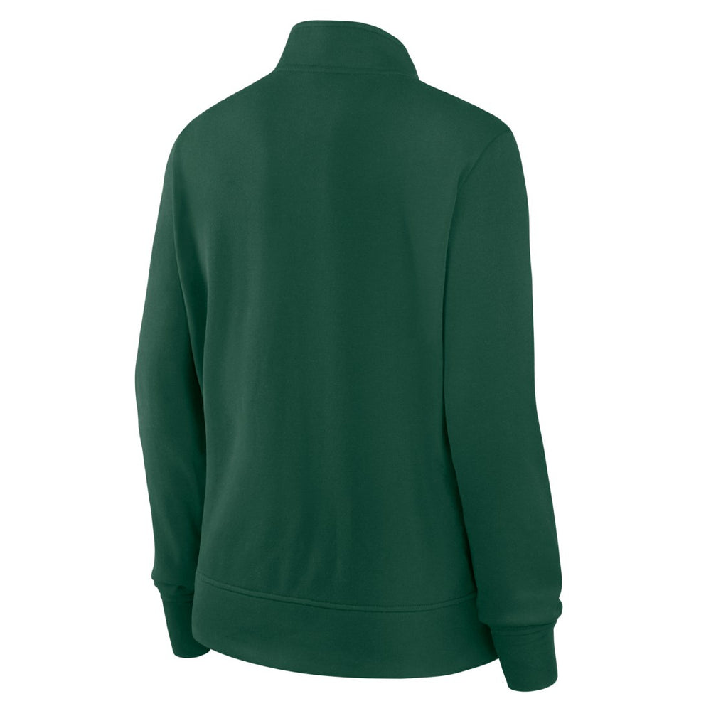 Green Bay Packers Logo Athletic Women's Velocity Quarter-Zip Jacket - Green sale