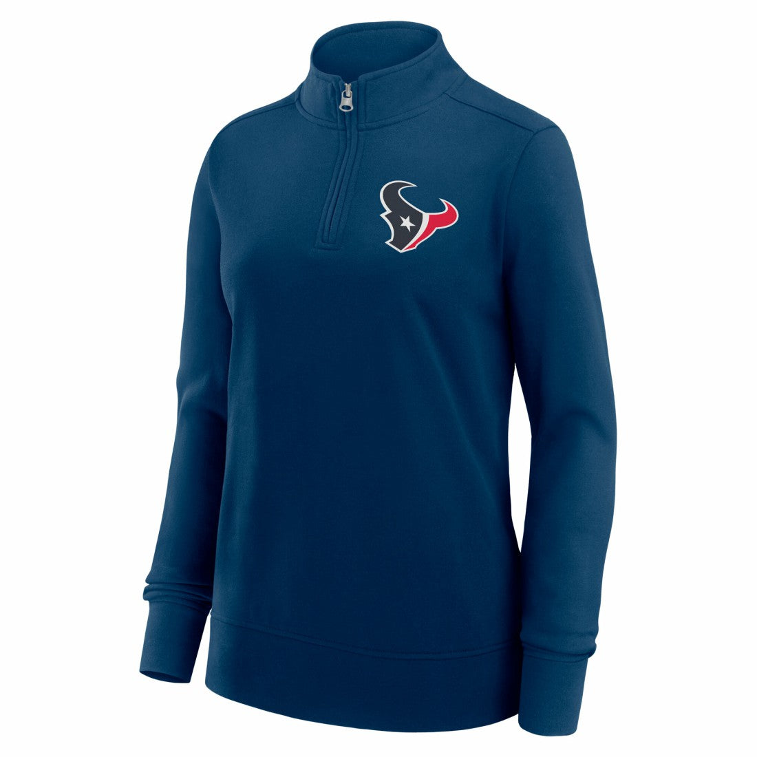 Houston Texans Logo Athletic Women's Velocity Quarter-Zip Jacket - Navy cheap