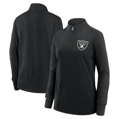 Las Vegas Raiders Logo Athletic Women's Velocity Quarter-Zip Jacket - Black sale