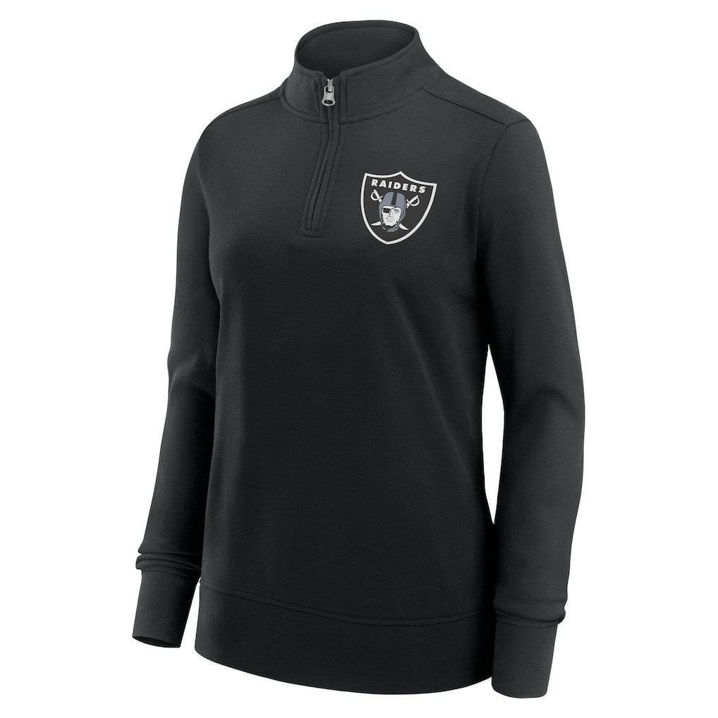 Las Vegas Raiders Logo Athletic Women's Velocity Quarter-Zip Jacket - Black sale