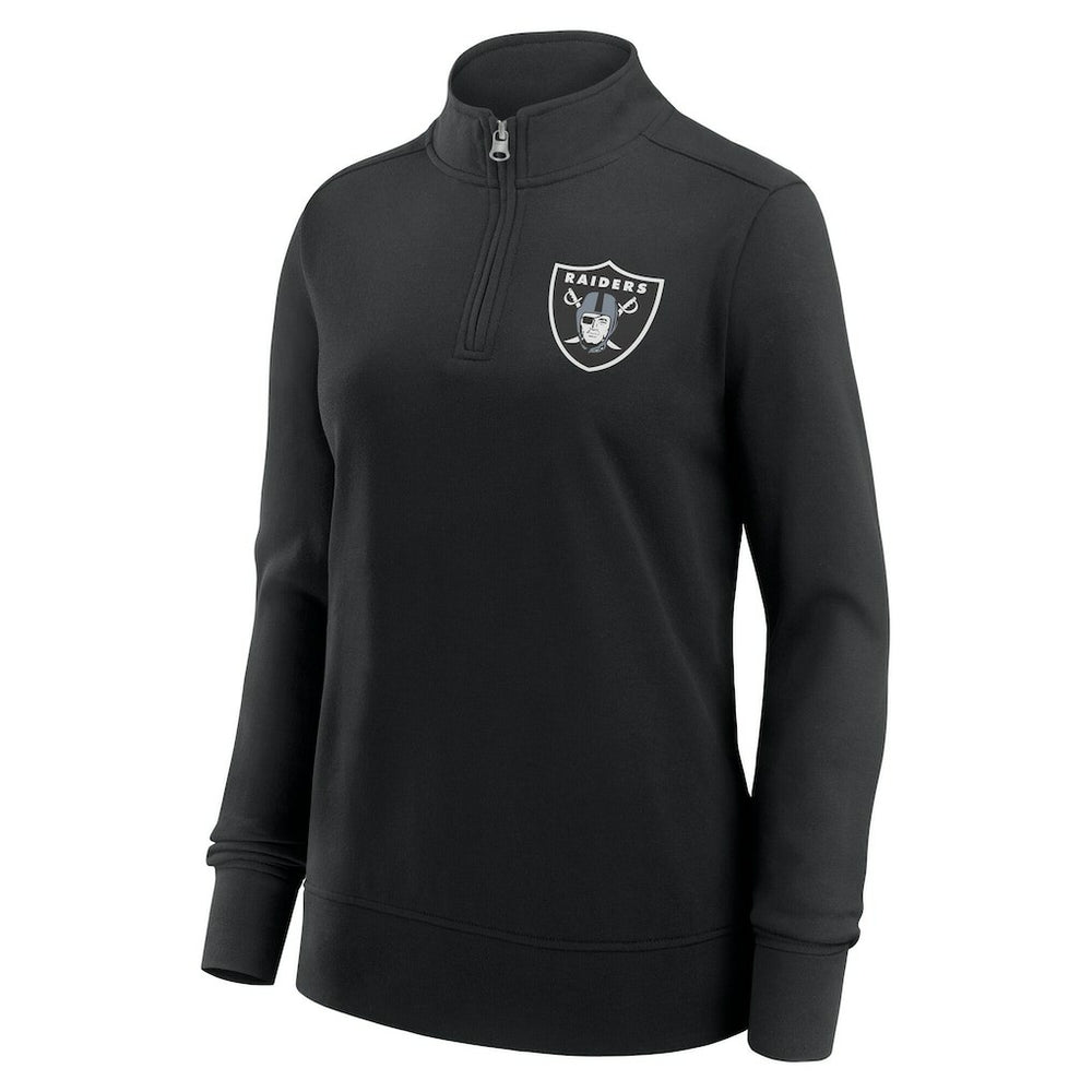 Las Vegas Raiders Logo Athletic Women's Velocity Quarter-Zip Jacket - Black sale