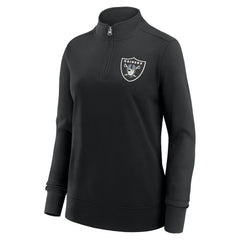 Las Vegas Raiders Logo Athletic Women's Velocity Quarter-Zip Jacket - Black sale
