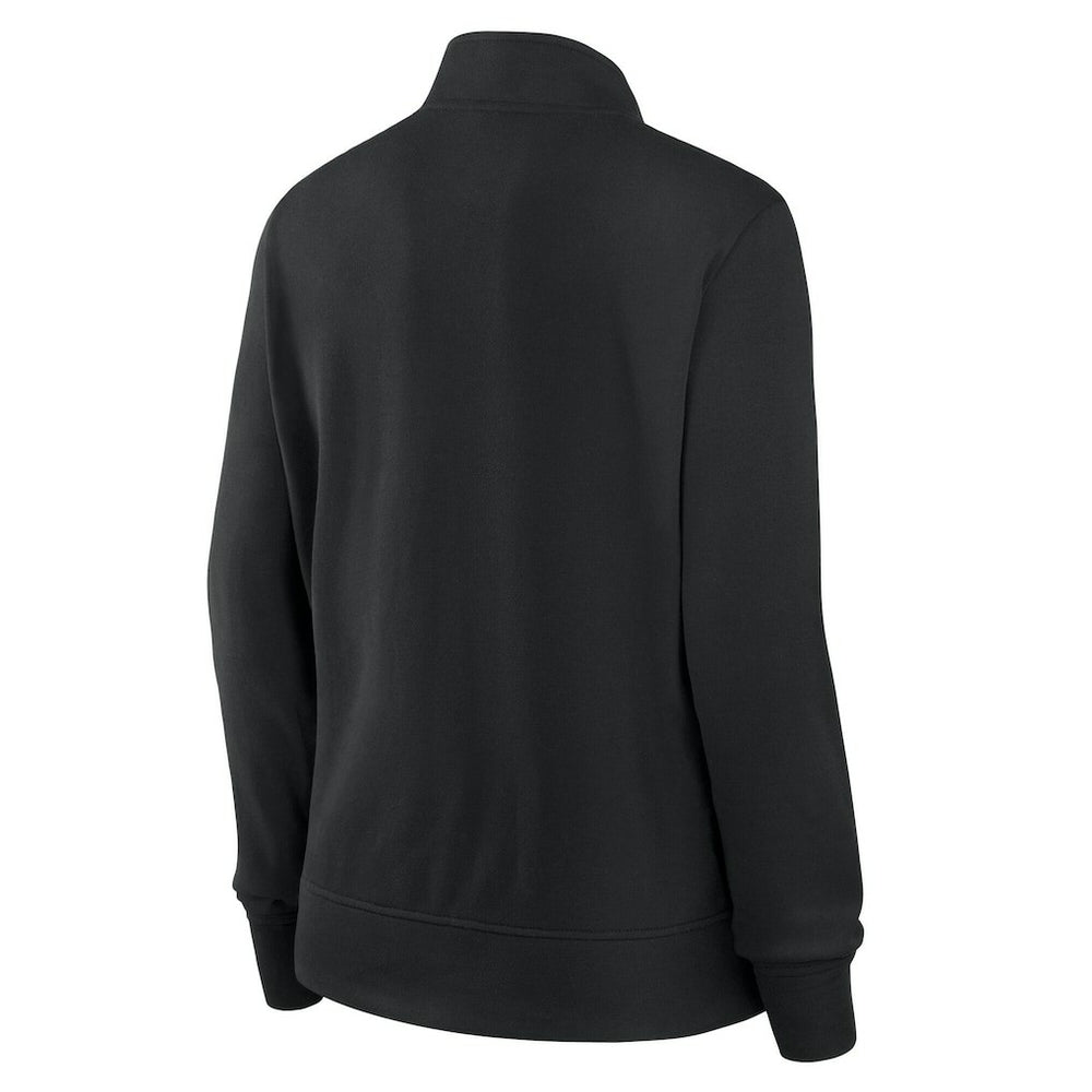 Las Vegas Raiders Logo Athletic Women's Velocity Quarter-Zip Jacket - Black sale