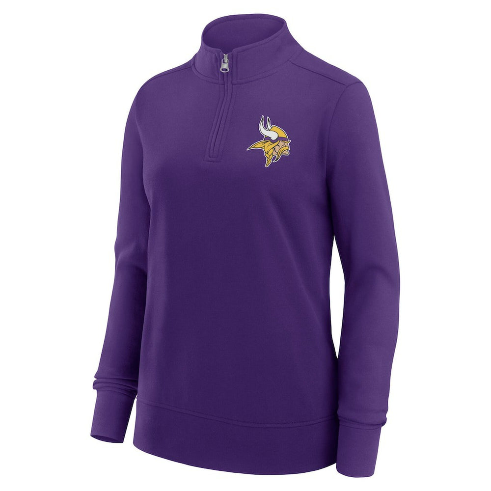 Minnesota Vikings Logo Athletic Women's Velocity Quarter-Zip Jacket - Purple outlet