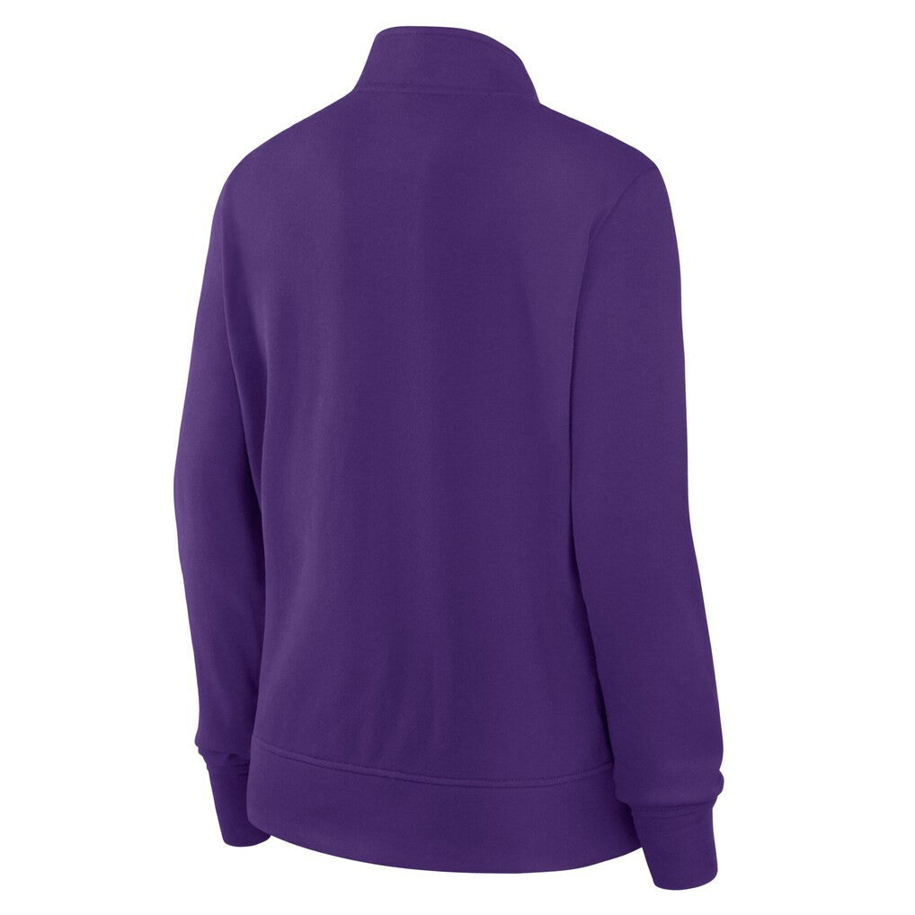 Minnesota Vikings Logo Athletic Women's Velocity Quarter-Zip Jacket - Purple outlet