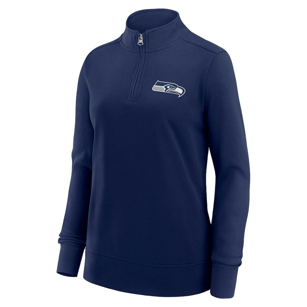 Seattle Seahawks Logo Athletic Women's Velocity Quarter-Zip Jacket - College Navy outlet