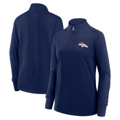 Denver Broncos Logo Athletic Women's Velocity Quarter-Zip Jacket - Navy online