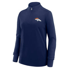 Denver Broncos Logo Athletic Women's Velocity Quarter-Zip Jacket - Navy online