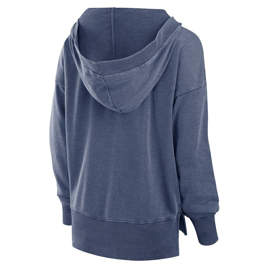 Seattle Seahawks Women's Initiative Snow Wash French Terry V-Neck Pullover Hoodie - Heather College Navy outlet