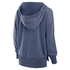 Seattle Seahawks Women's Initiative Snow Wash French Terry V-Neck Pullover Hoodie - Heather College Navy outlet