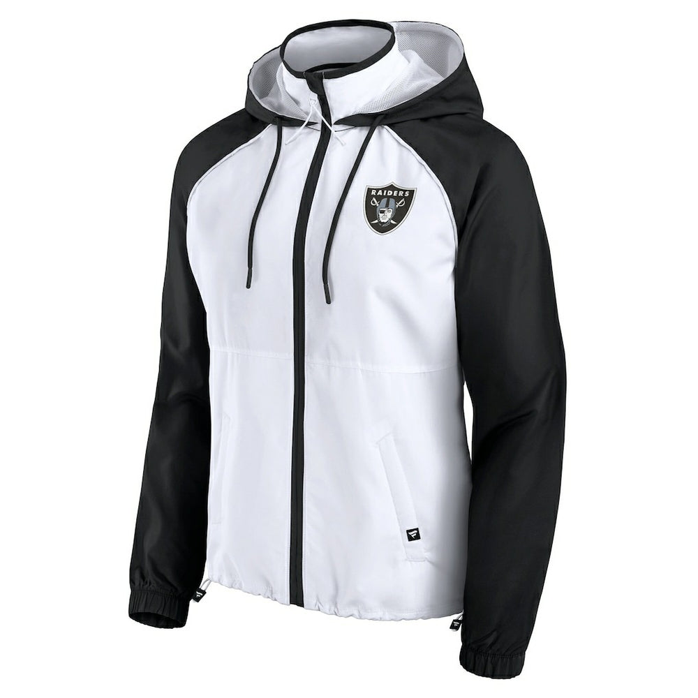 Las Vegas Raiders Women's Full-Zip Anorak Hoodie Jacket - White outlet