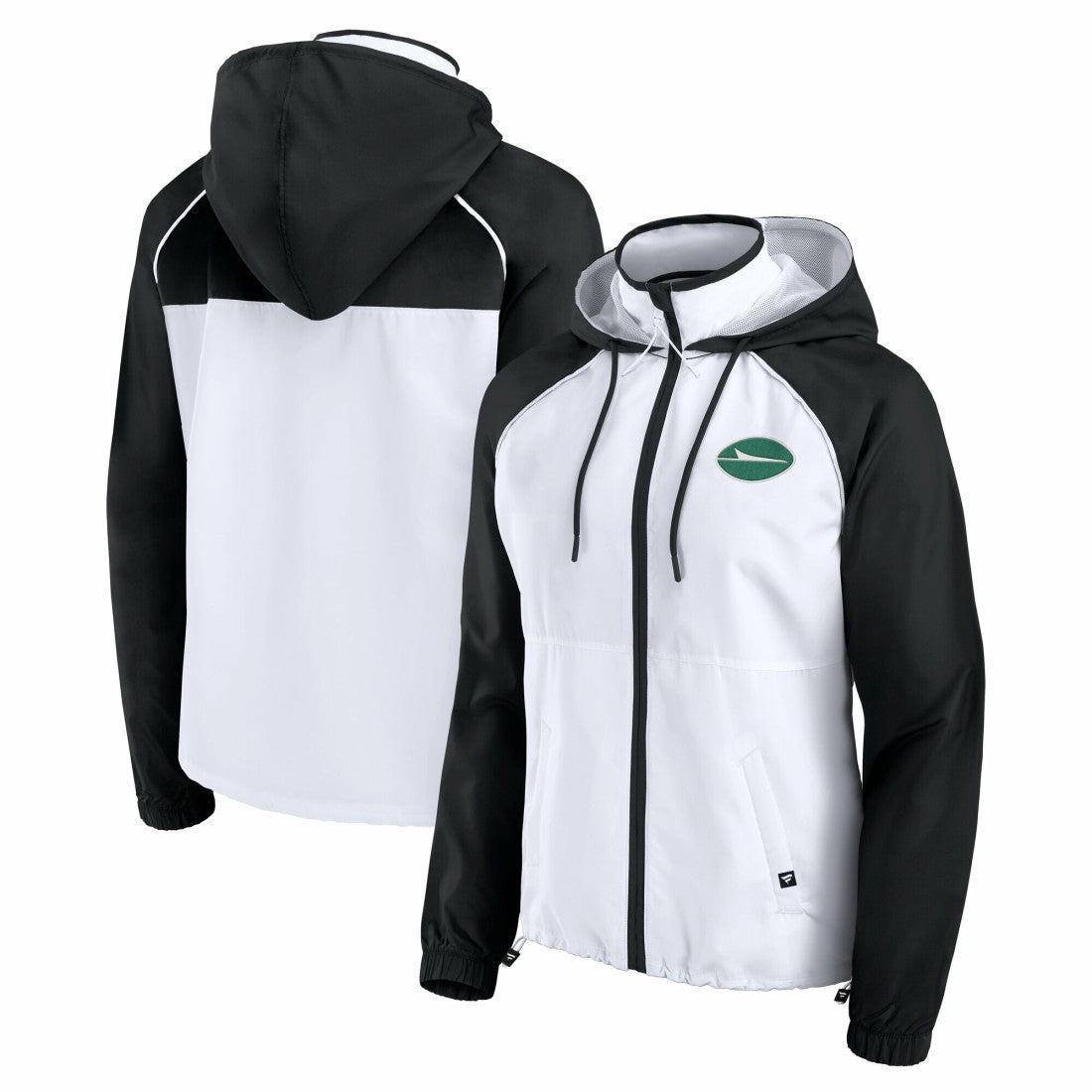 New York Jets Women's Full-Zip Anorak Hoodie Jacket - White discount