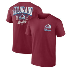 Colorado Avalanche Logo Athletic Never Over T-Shirt Burgundy