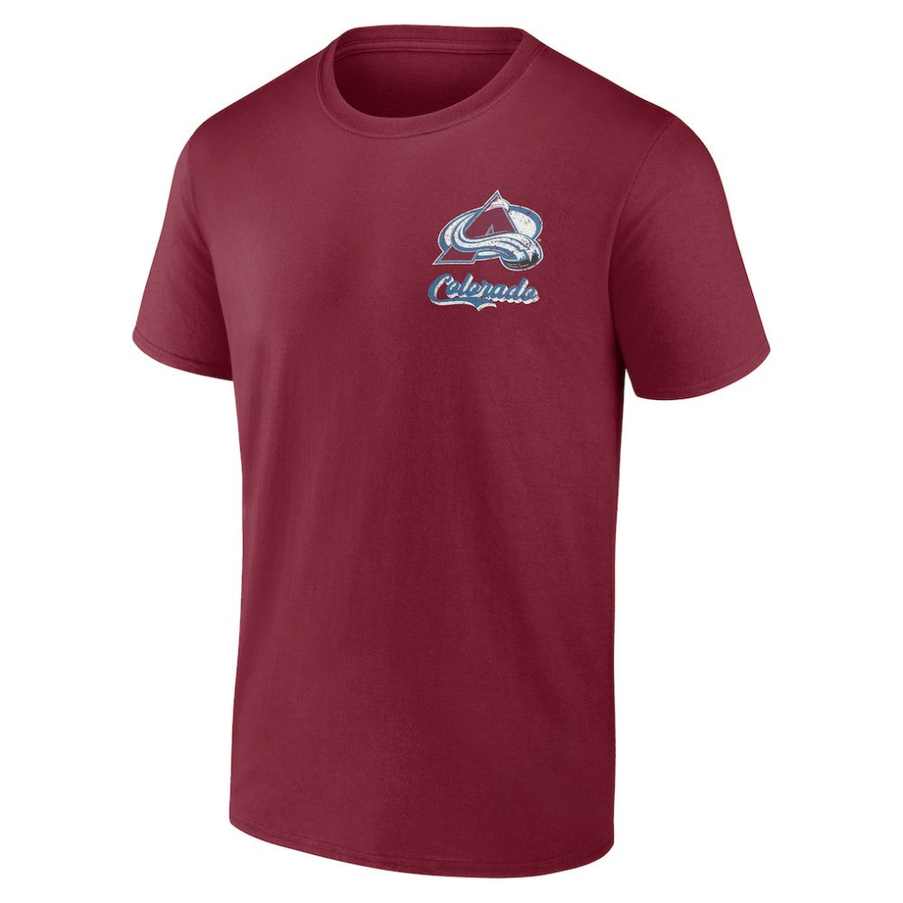 Colorado Avalanche Logo Athletic Never Over T-Shirt Burgundy