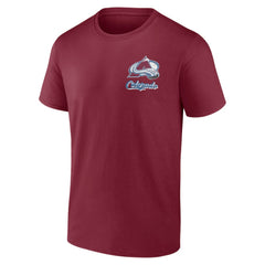 Colorado Avalanche Logo Athletic Never Over T-Shirt Burgundy
