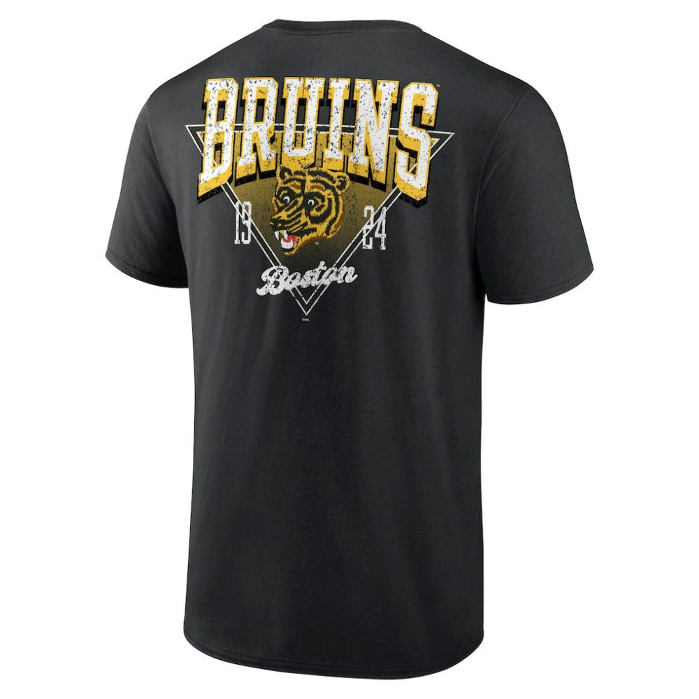 Boston Bruins Logo Athletic Never Over T-Shirt Black