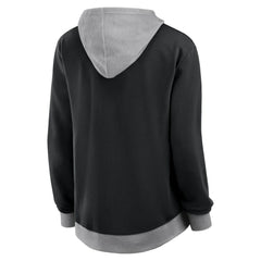 Philadelphia Flyers Logo Athletic Women's Hit It French Terry Full-Zip Hoodie Black