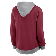 Colorado Avalanche Logo Athletic Women's Hit It French Terry Full-Zip Hoodie Burgundy