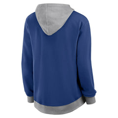 Tampa Bay Lightning Logo Athletic Women's Hit It French Terry Full-Zip Hoodie Blue