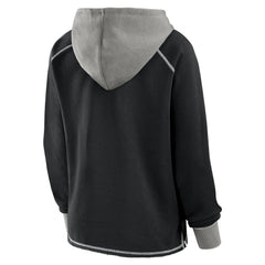Los Angeles Kings Logo Athletic Women's Hit It French Terry Full-Zip Hoodie Black